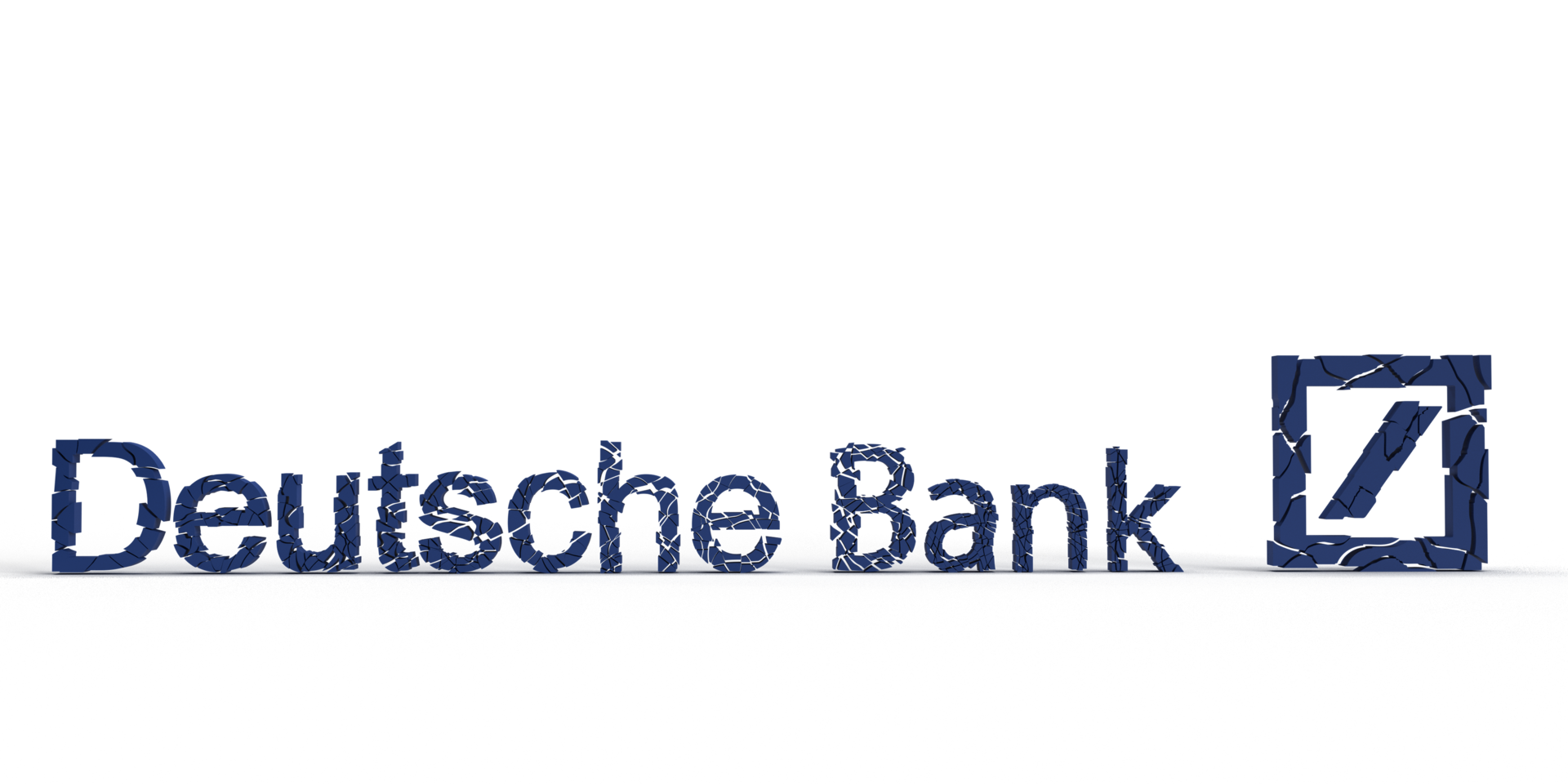 Bangkok-Thailand-Mar 24 2023  deutsche bank logo german country broken crisis domino svb credit suisse bank deutsche bank business financial euro currency swistzerland investment loan debt.3d render png