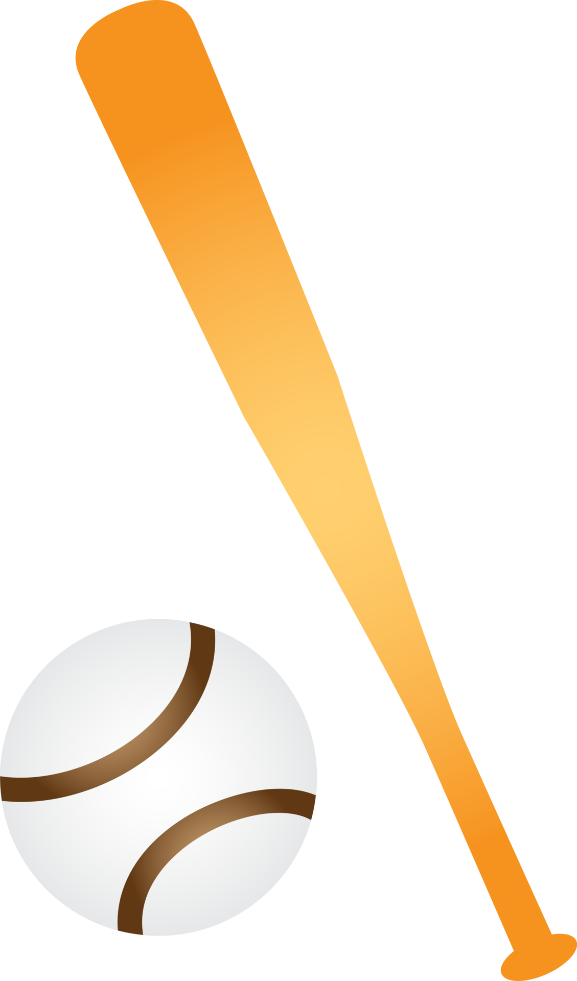 linda gracioso béisbol murciélago y balll dibujos animados kawaii