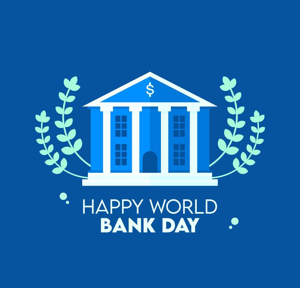 social media banner post temple with world bank day theme vector