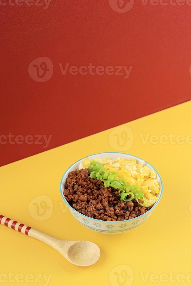 Tori Soboro Rice Bowl photo