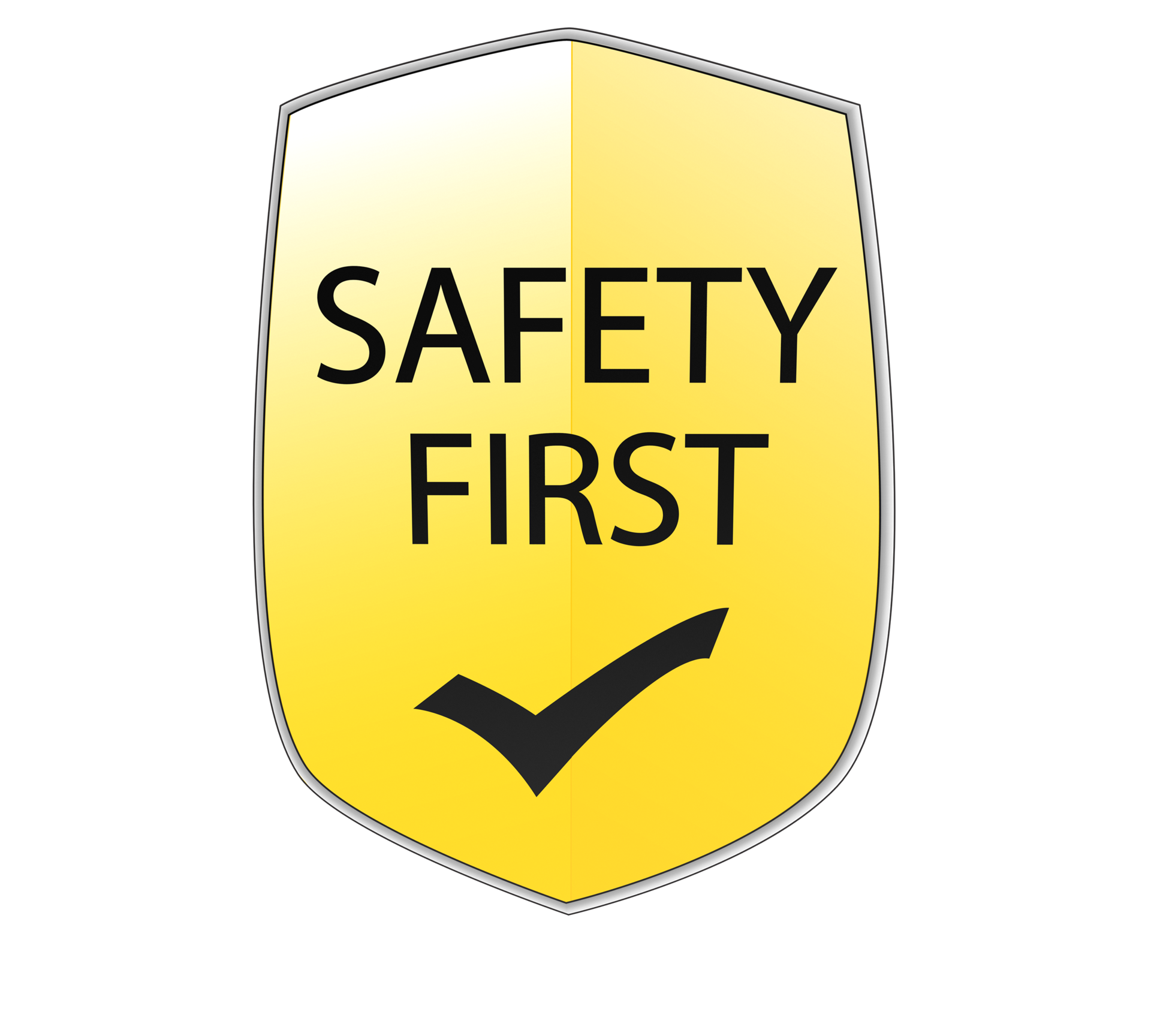 sign yellow gradient color security safety first right symbol dangercaution  protection health care emergency attention warning safety first risk  accident label construction alert roadsign.3d render 21772480 PNG