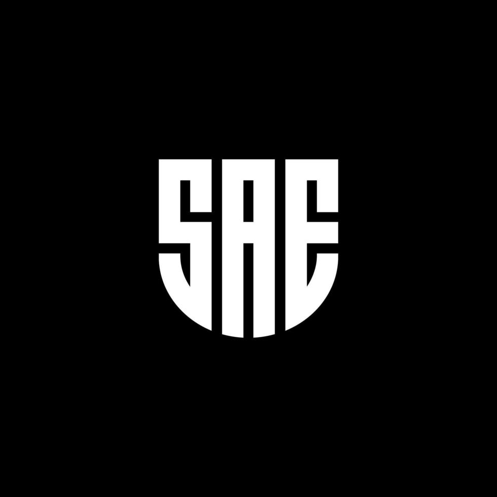 SAE letter logo design in illustration. Vector logo, calligraphy designs for logo, Poster, Invitation, etc.