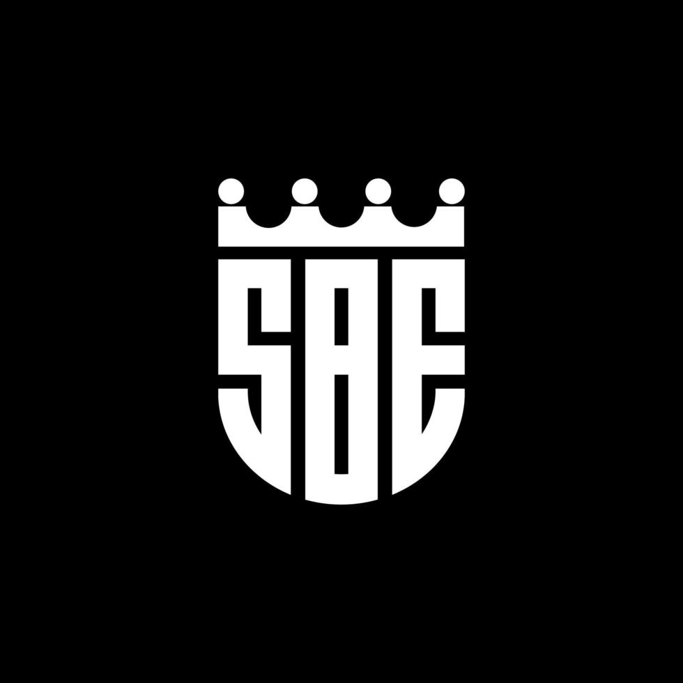 diseño de logotipo de letra sbe en ilustración. logotipo vectorial, diseños de caligrafía para logotipo, afiche, invitación, etc. vector