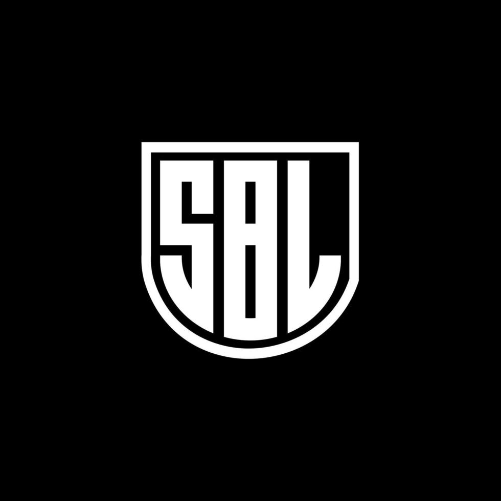 SBL letter logo design in illustration. Vector logo, calligraphy designs for logo, Poster, Invitation, etc.