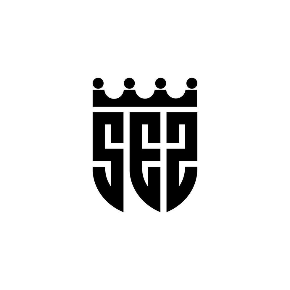 SEZ letter logo design in illustration. Vector logo, calligraphy