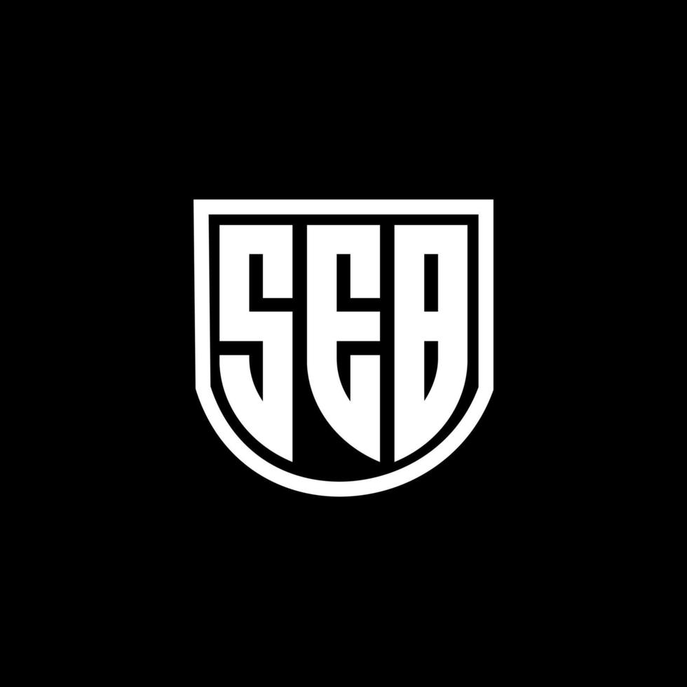 diseño del logotipo de la letra seb en la ilustración. logotipo vectorial, diseños de caligrafía para logotipo, afiche, invitación, etc. vector