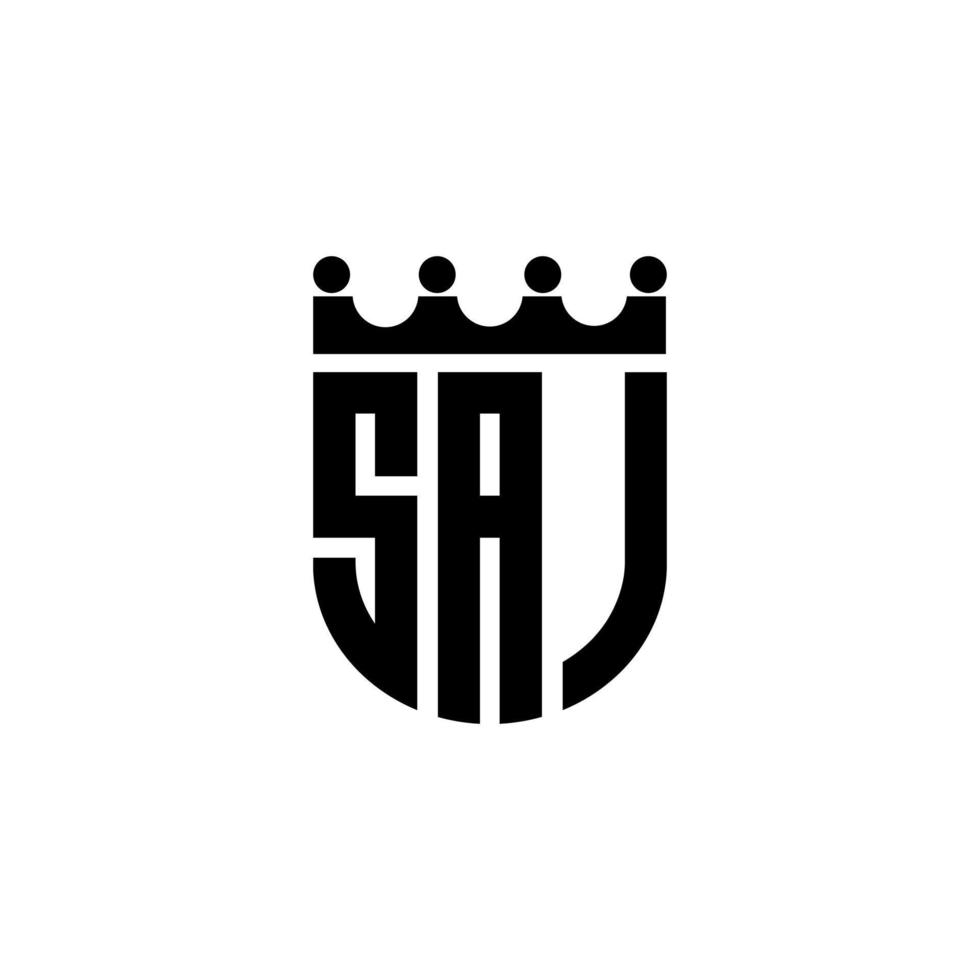 diseño del logotipo de la letra saj en la ilustración. logotipo vectorial, diseños de caligrafía para logotipo, afiche, invitación, etc. vector