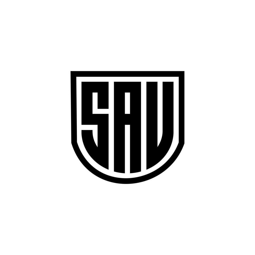 diseño del logotipo de la letra sau en la ilustración. logotipo vectorial, diseños de caligrafía para logotipo, afiche, invitación, etc. vector