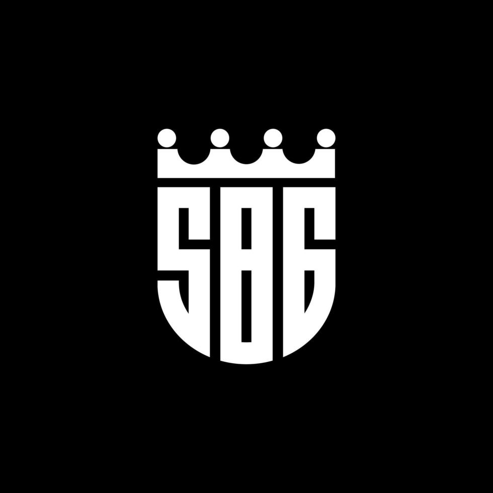 SBG letter logo design in illustration. Vector logo, calligraphy designs for logo, Poster, Invitation, etc.