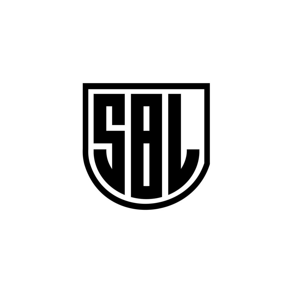 SBL letter logo design in illustration. Vector logo, calligraphy designs for logo, Poster, Invitation, etc.