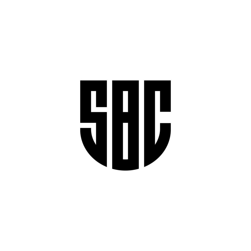 diseño del logotipo de la letra sbc en la ilustración. logotipo vectorial, diseños de caligrafía para logotipo, afiche, invitación, etc. vector