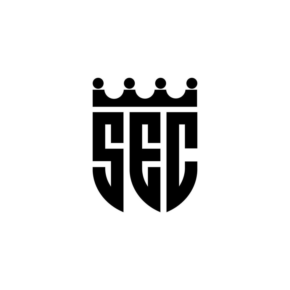 diseño del logotipo de la letra sec en la ilustración. logotipo vectorial, diseños de caligrafía para logotipo, afiche, invitación, etc. vector