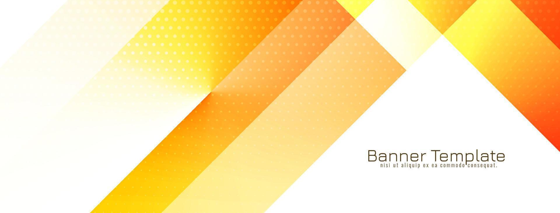 Modern elegant yellow and red geometric design business banner vector