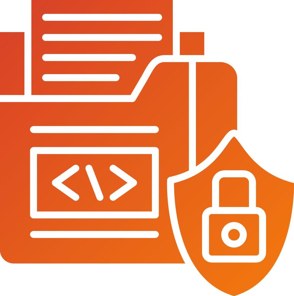 Data Security Icon Style vector