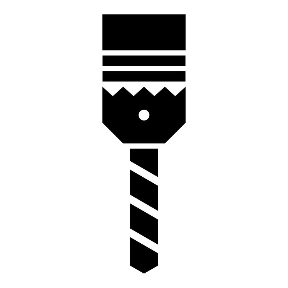 Drill with cartridge bit stationary use icon black color vector illustration image flat style