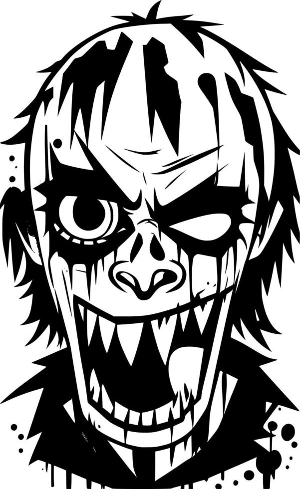 ilustración vectorial del monstruo zombi vector