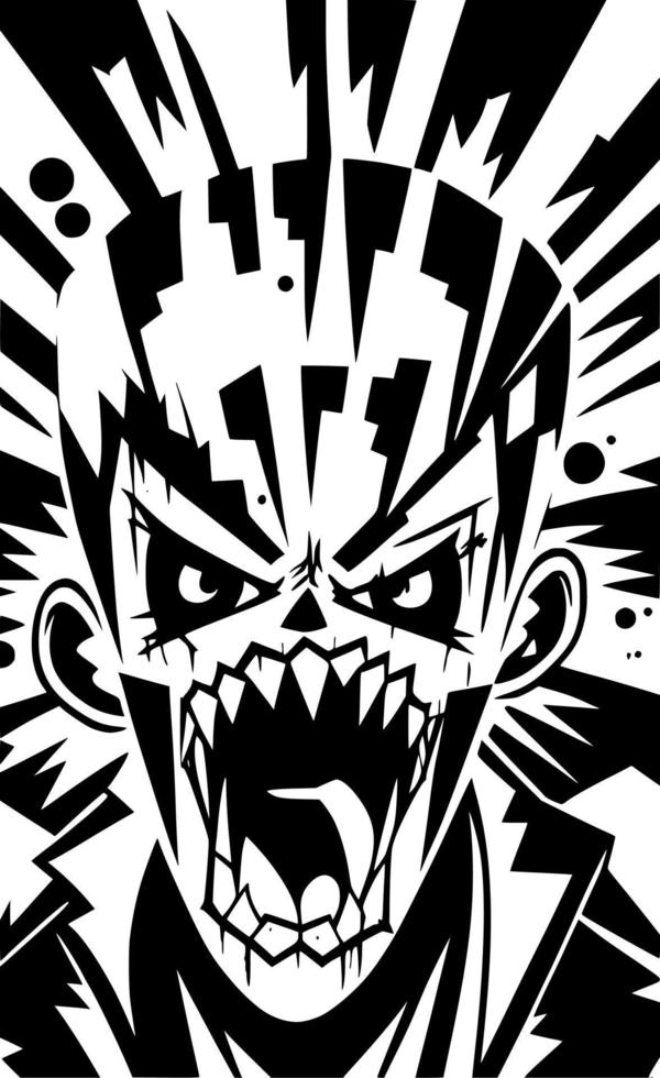 vector illustration of zombie cartoon