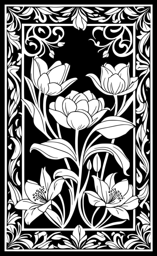 vector illustration of flower pattern background