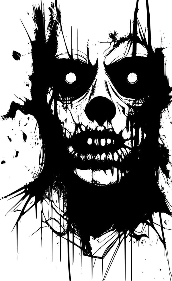 vector illustration of zombie monster