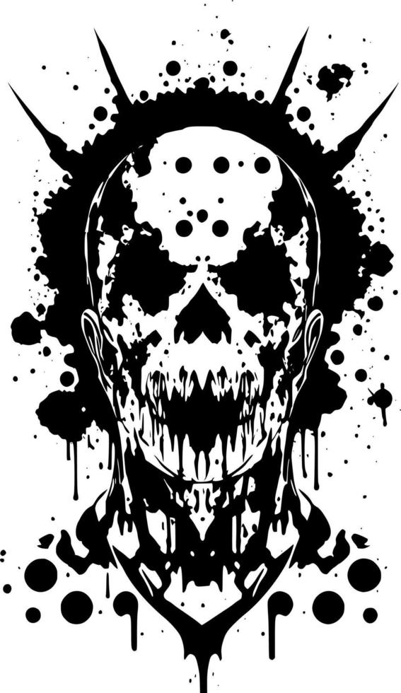 ilustración vectorial del monstruo zombi vector