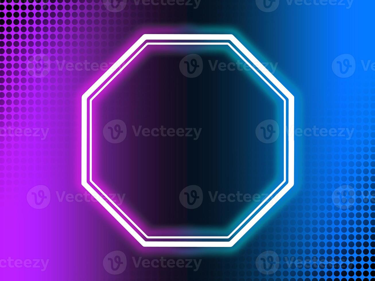 Neon Background with Frame Illustration photo