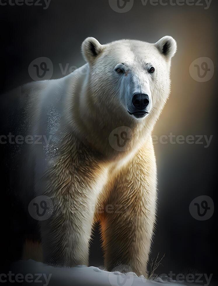 Polar Bear Close Up Photo. photo