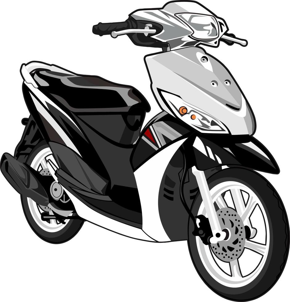 ilustración vector gráfico de automático motocicleta