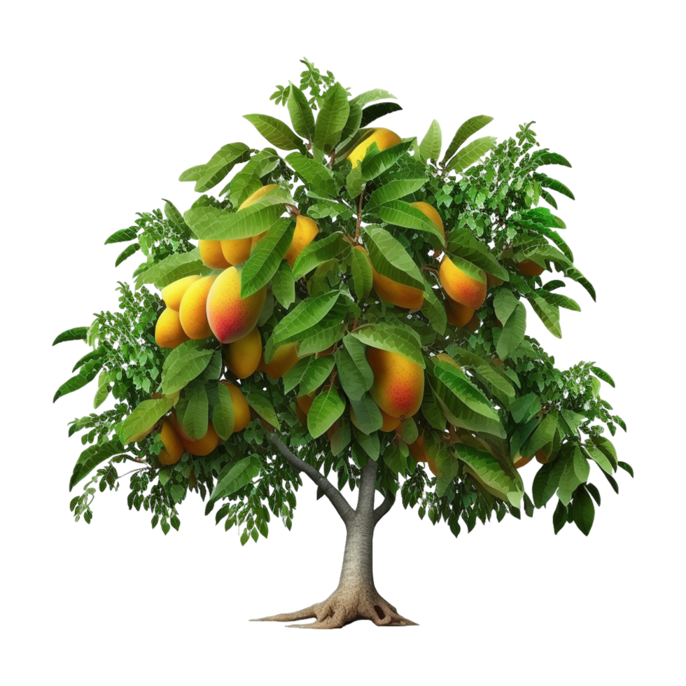 nett schön Mango Baum mit transparent Hintergrund png