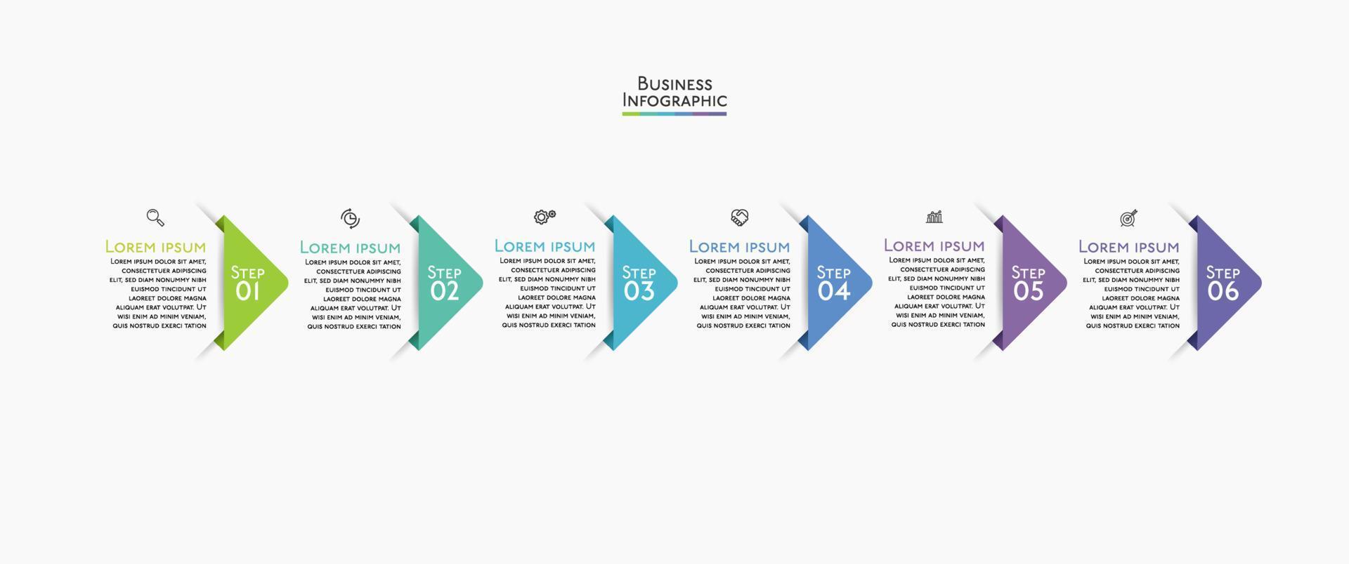 Presentation business infographic template vector