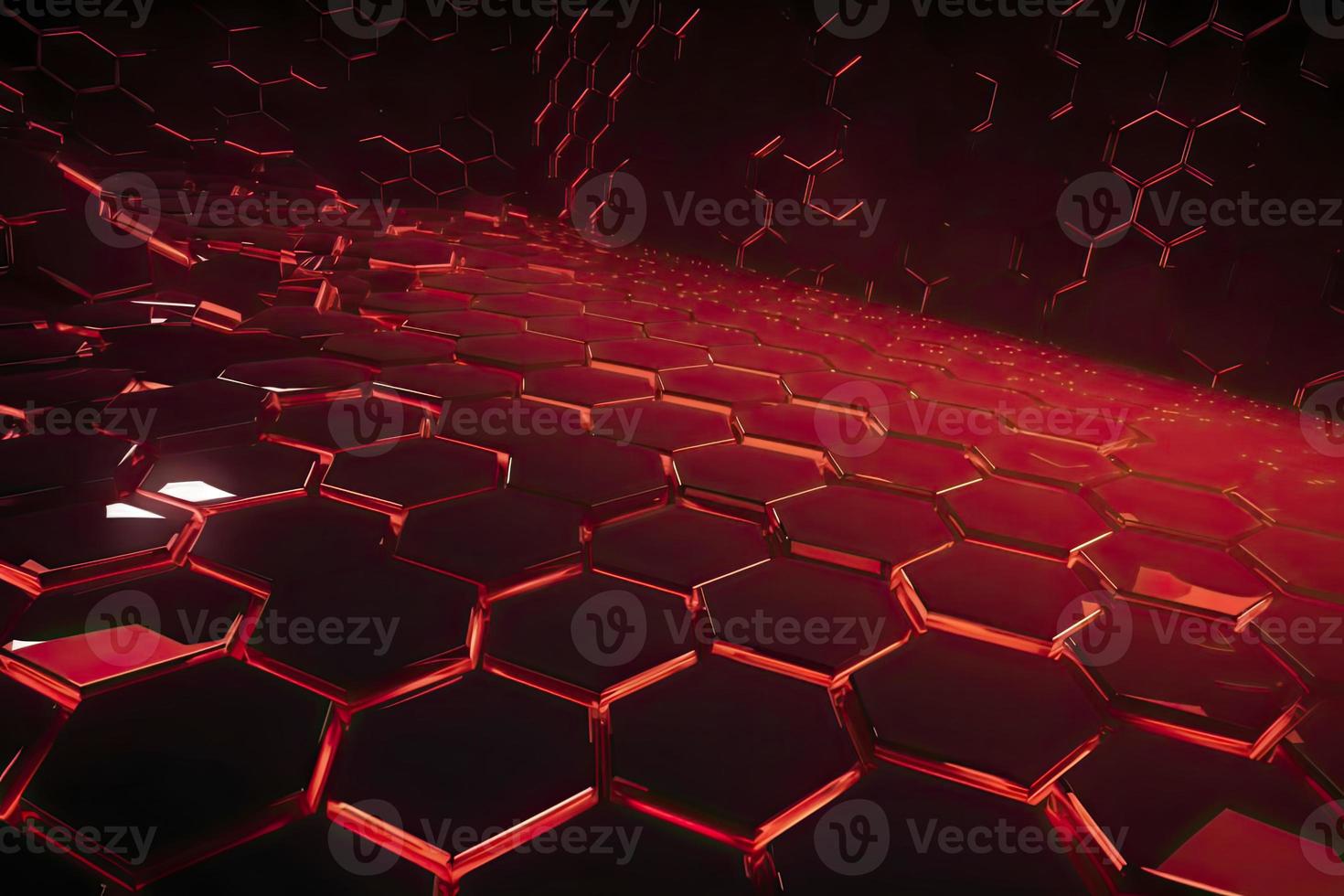 Abstract futuristic surface concept with hexagons. Trendy sci-fi technology background photo
