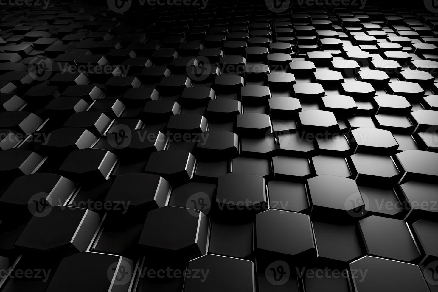 Abstract futuristic surface concept with hexagons. Trendy sci-fi technology background photo