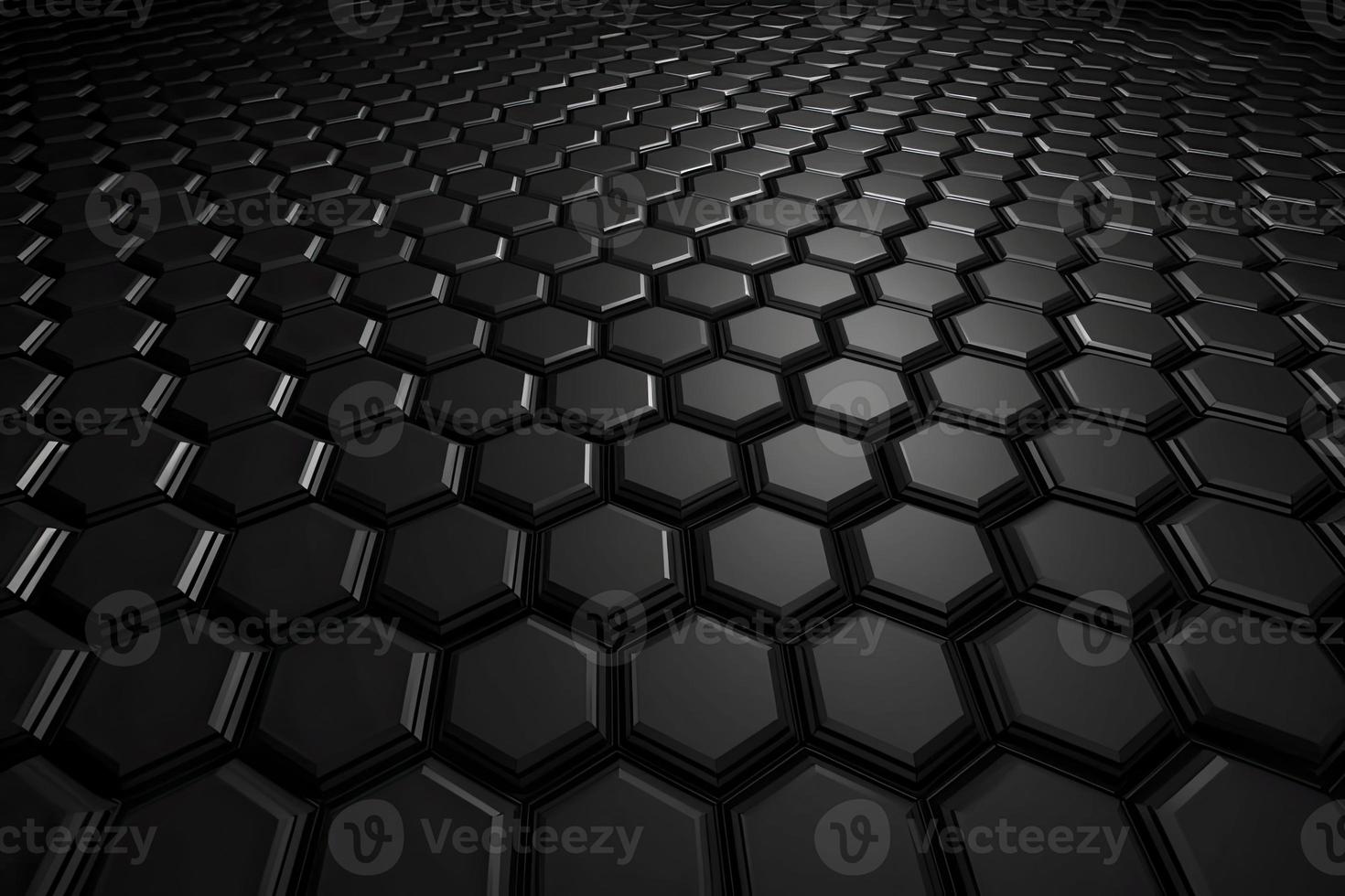 Abstract futuristic surface concept with hexagons. Trendy sci-fi technology background photo