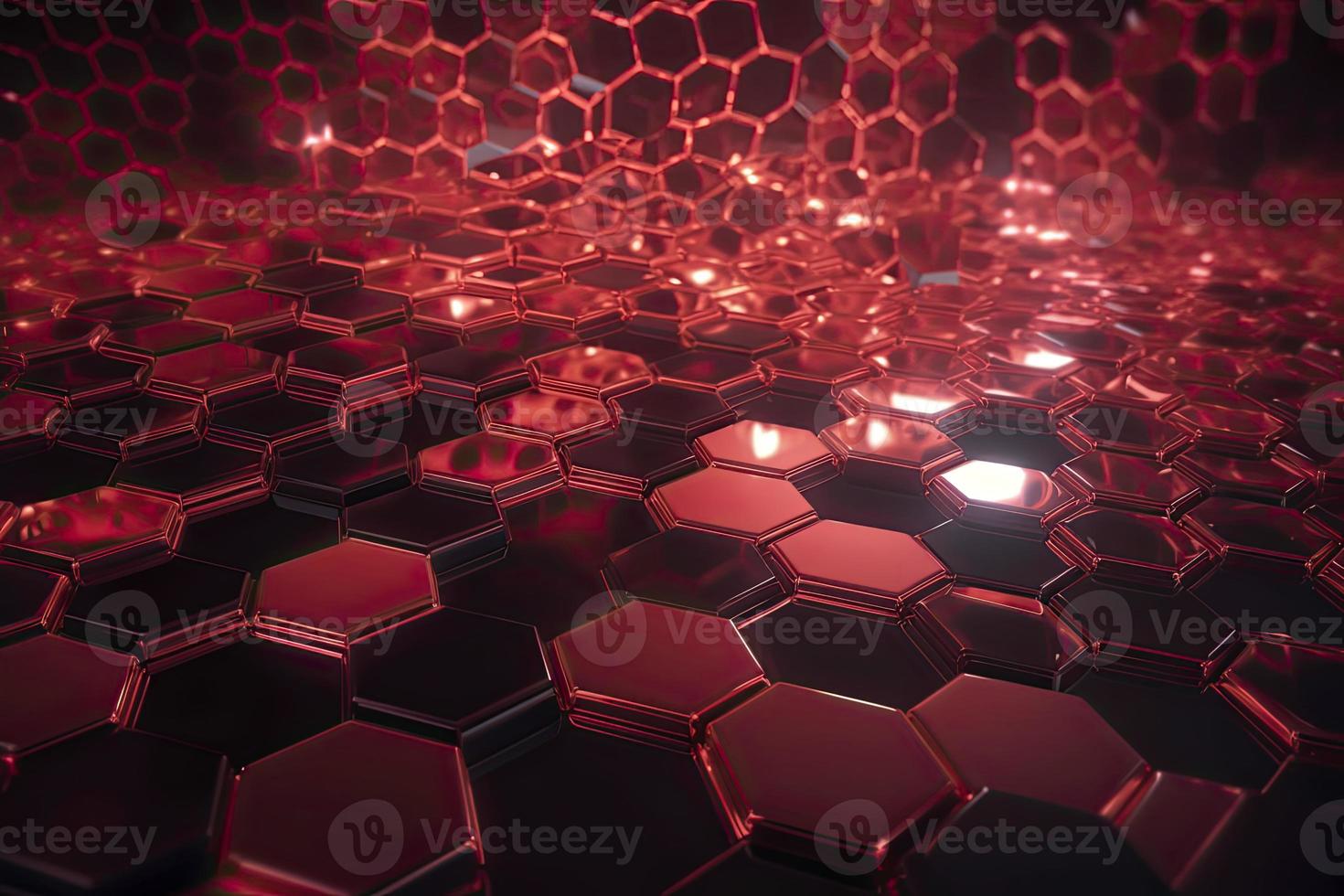 Abstract futuristic surface concept with hexagons. Trendy sci-fi technology background photo