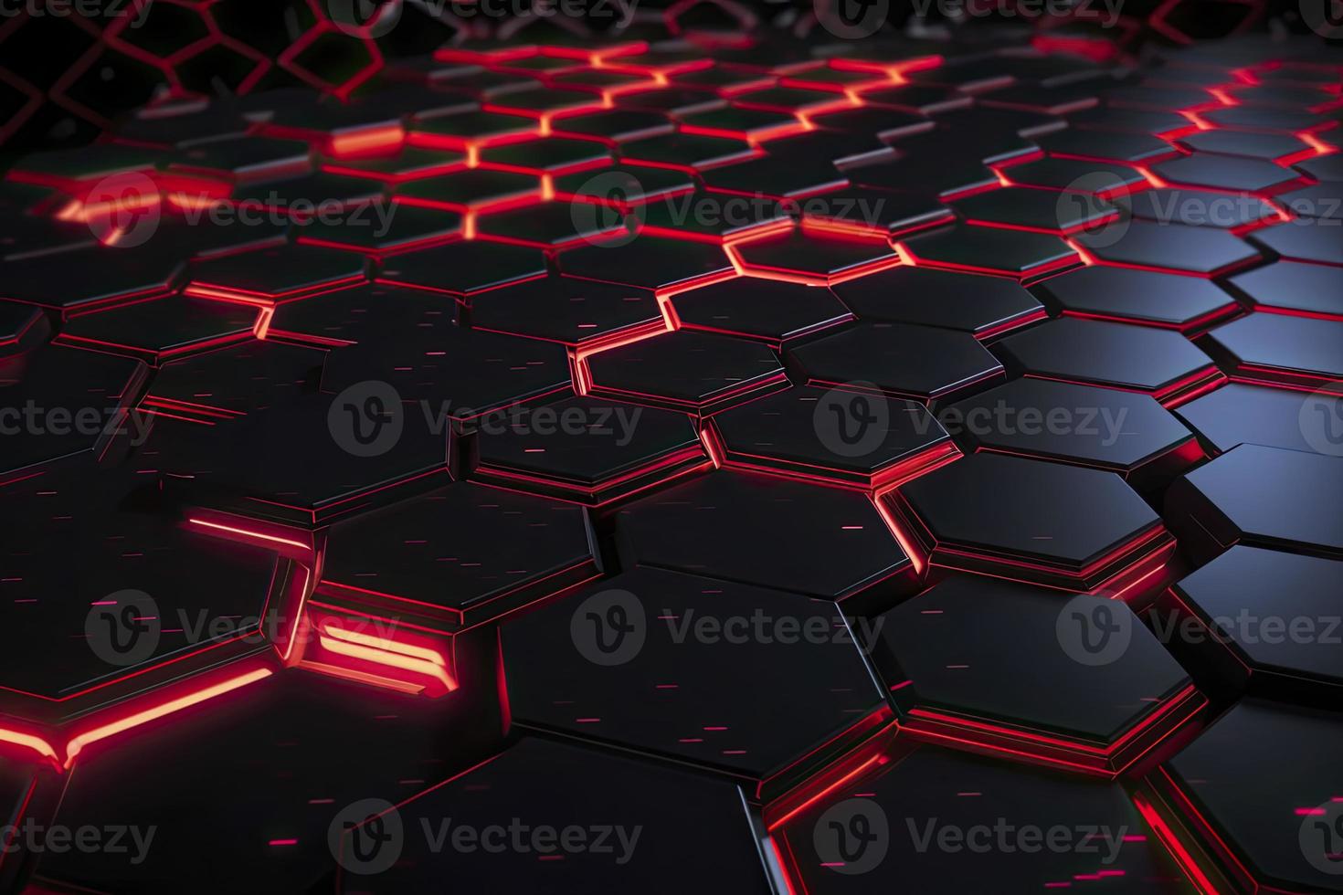 Abstract futuristic surface concept with hexagons. Trendy sci-fi technology background photo