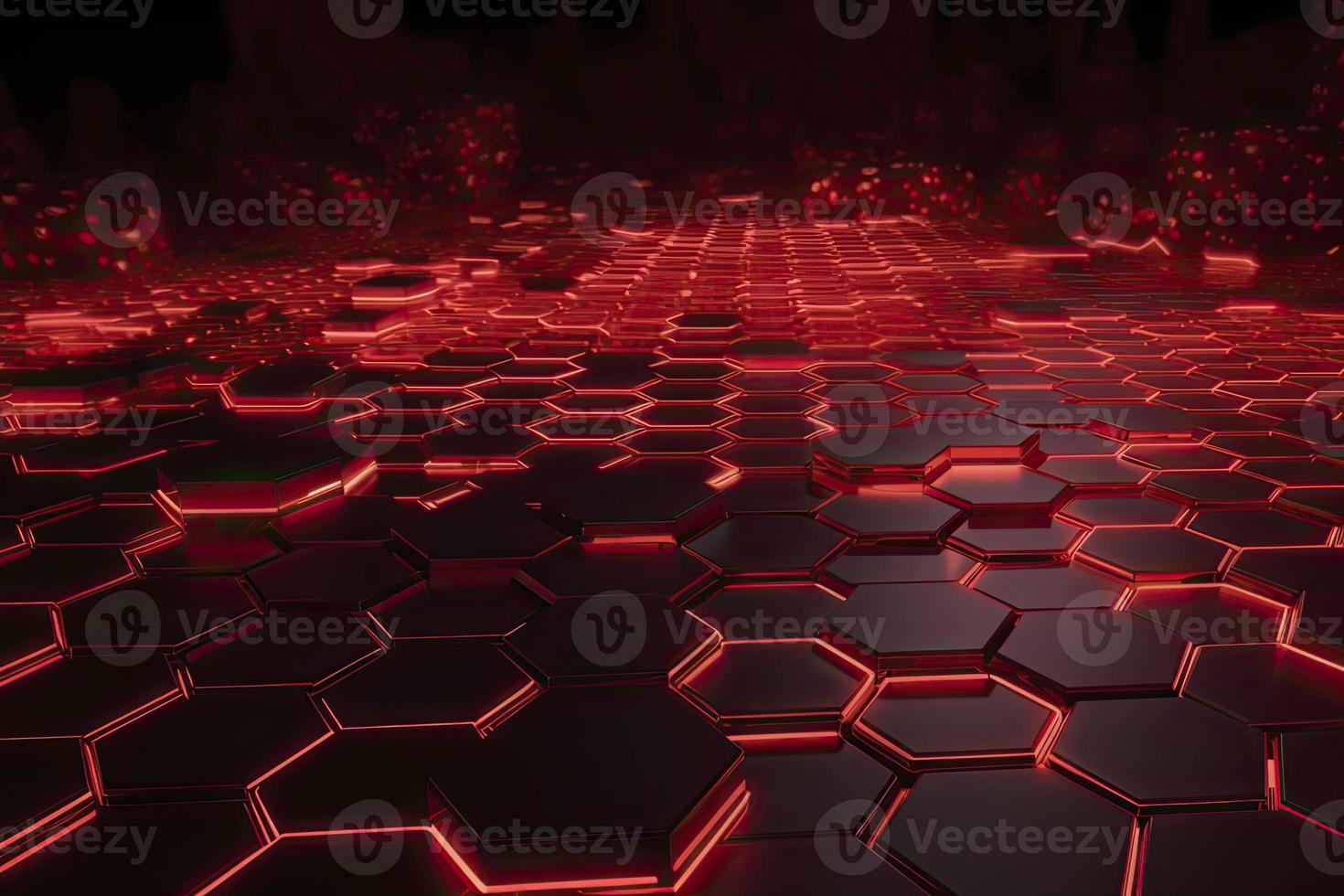 Abstract futuristic surface concept with hexagons. Trendy sci-fi technology background photo