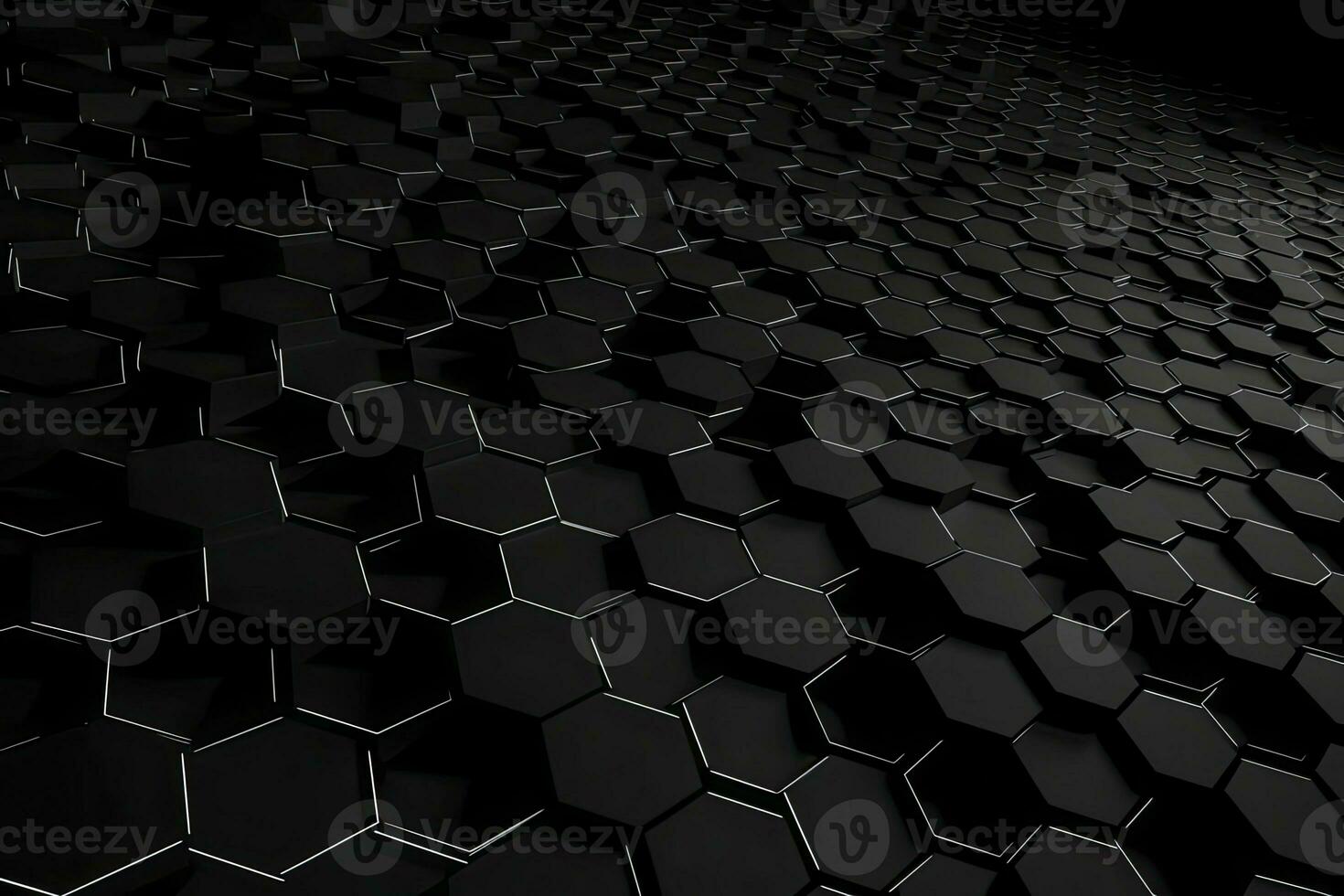 Abstract futuristic surface concept with hexagons. Trendy sci-fi technology background photo