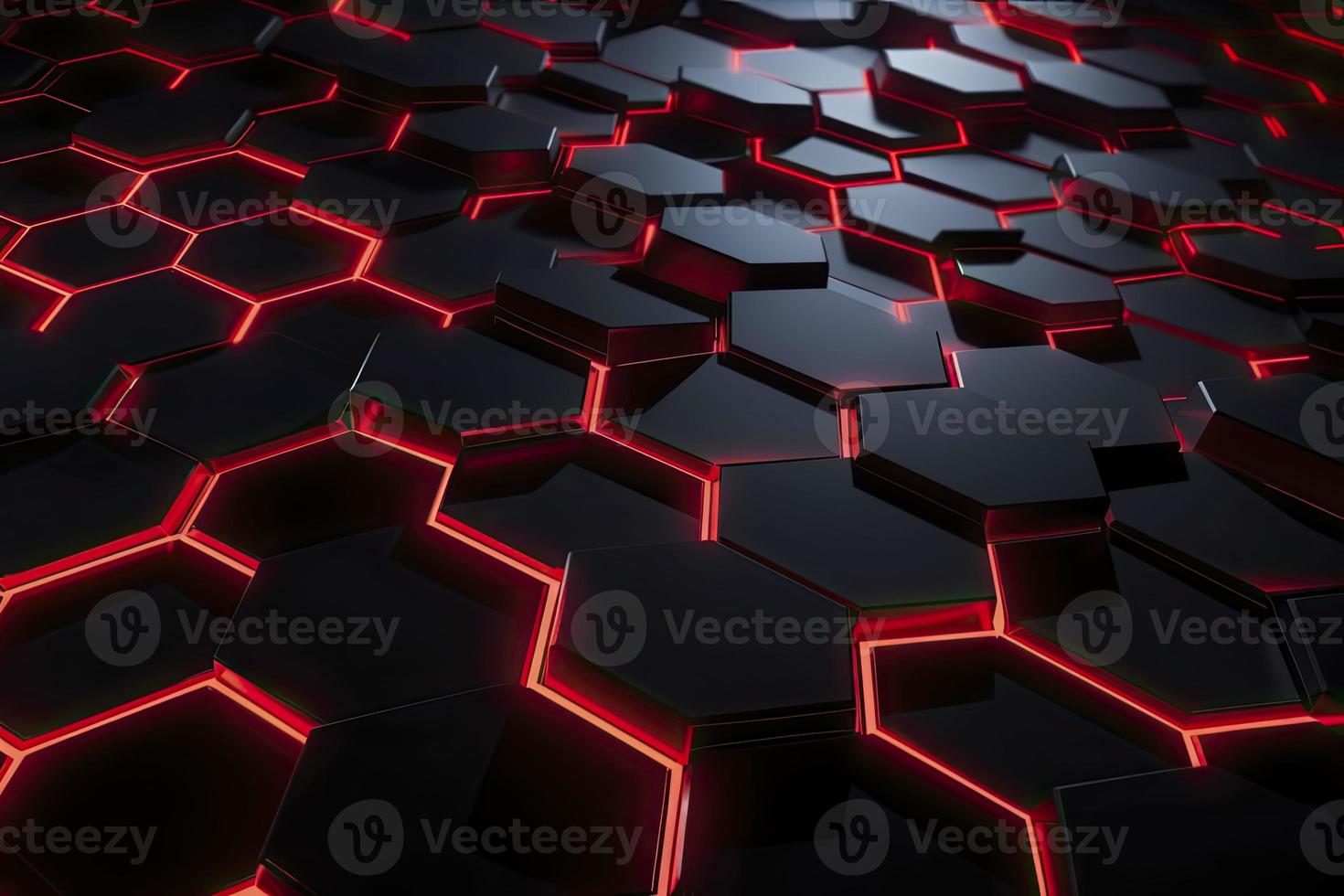 Abstract futuristic surface concept with hexagons. Trendy sci-fi technology background photo