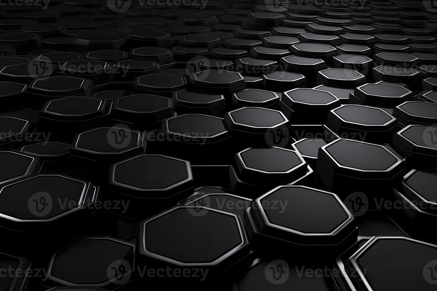 Abstract futuristic surface concept with hexagons. Trendy sci-fi technology background photo