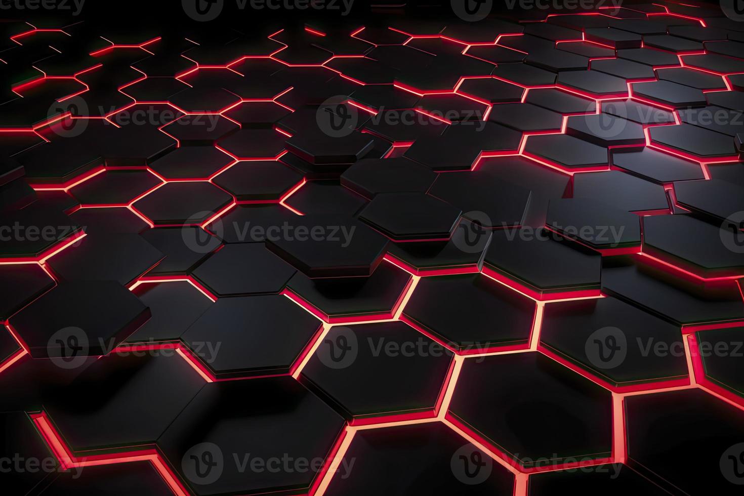 Abstract futuristic surface concept with hexagons. Trendy sci-fi technology background photo