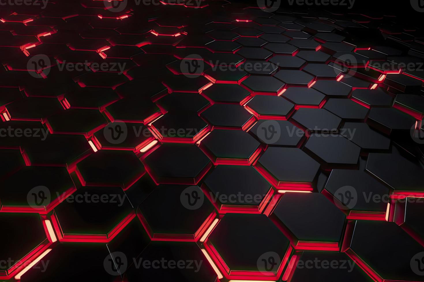 Abstract futuristic surface concept with hexagons. Trendy sci-fi technology background photo