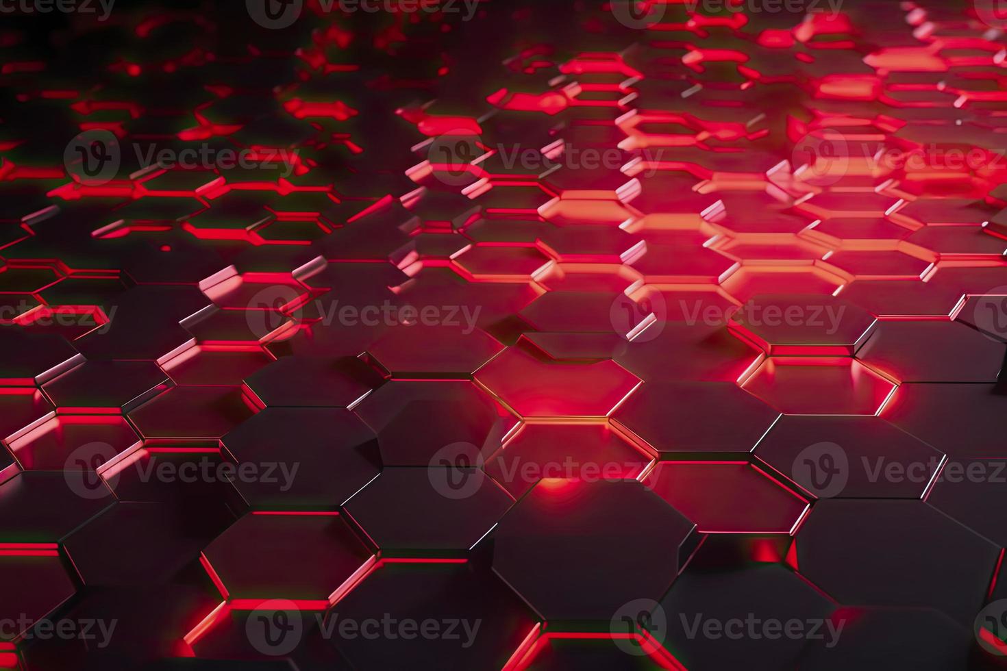 Abstract futuristic surface concept with hexagons. Trendy sci-fi technology background photo