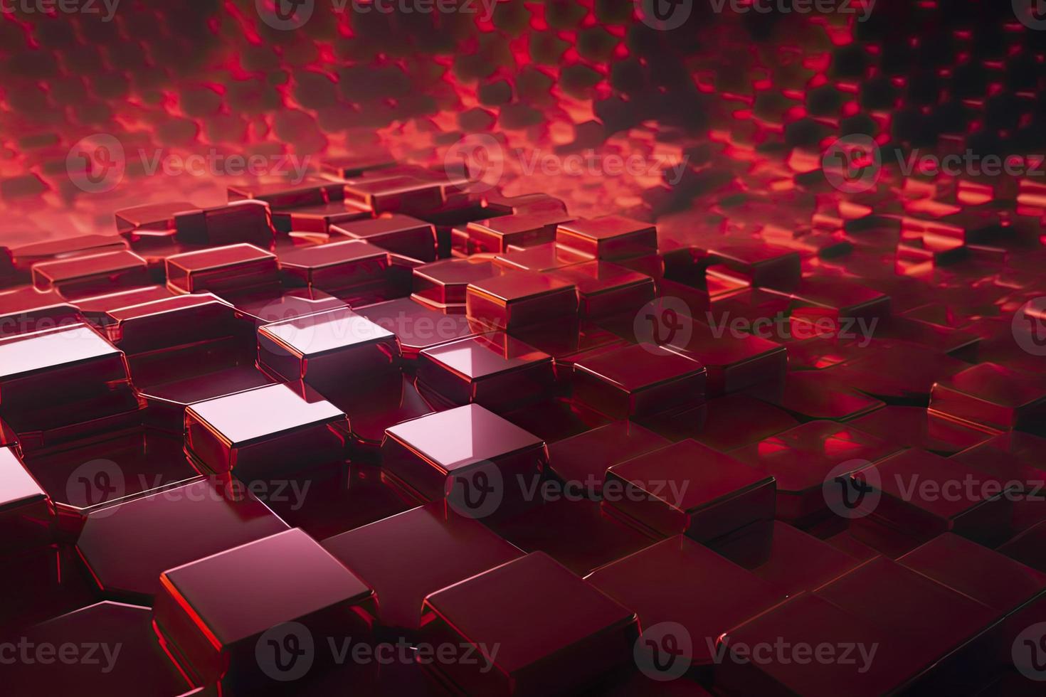 Abstract futuristic surface concept with hexagons. Trendy sci-fi technology background photo