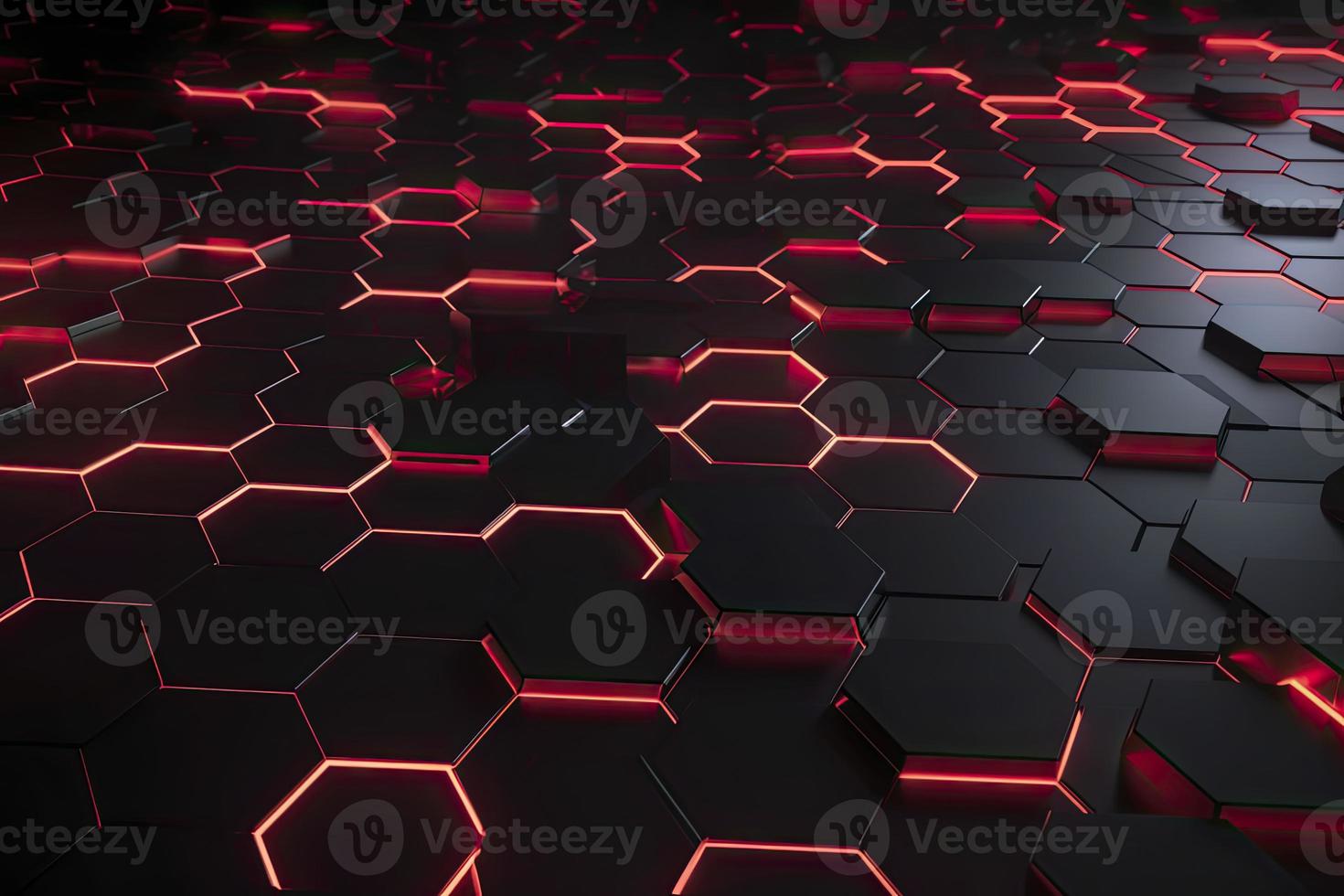Abstract futuristic surface concept with hexagons. Trendy sci-fi technology background photo