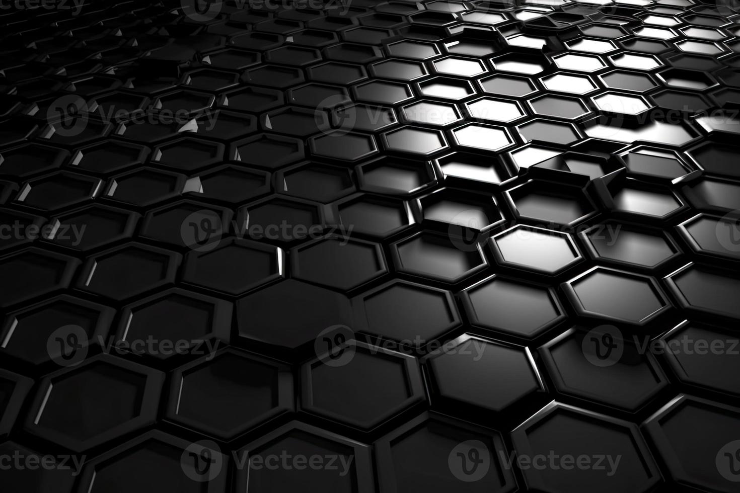 Abstract futuristic surface concept with hexagons. Trendy sci-fi technology background photo