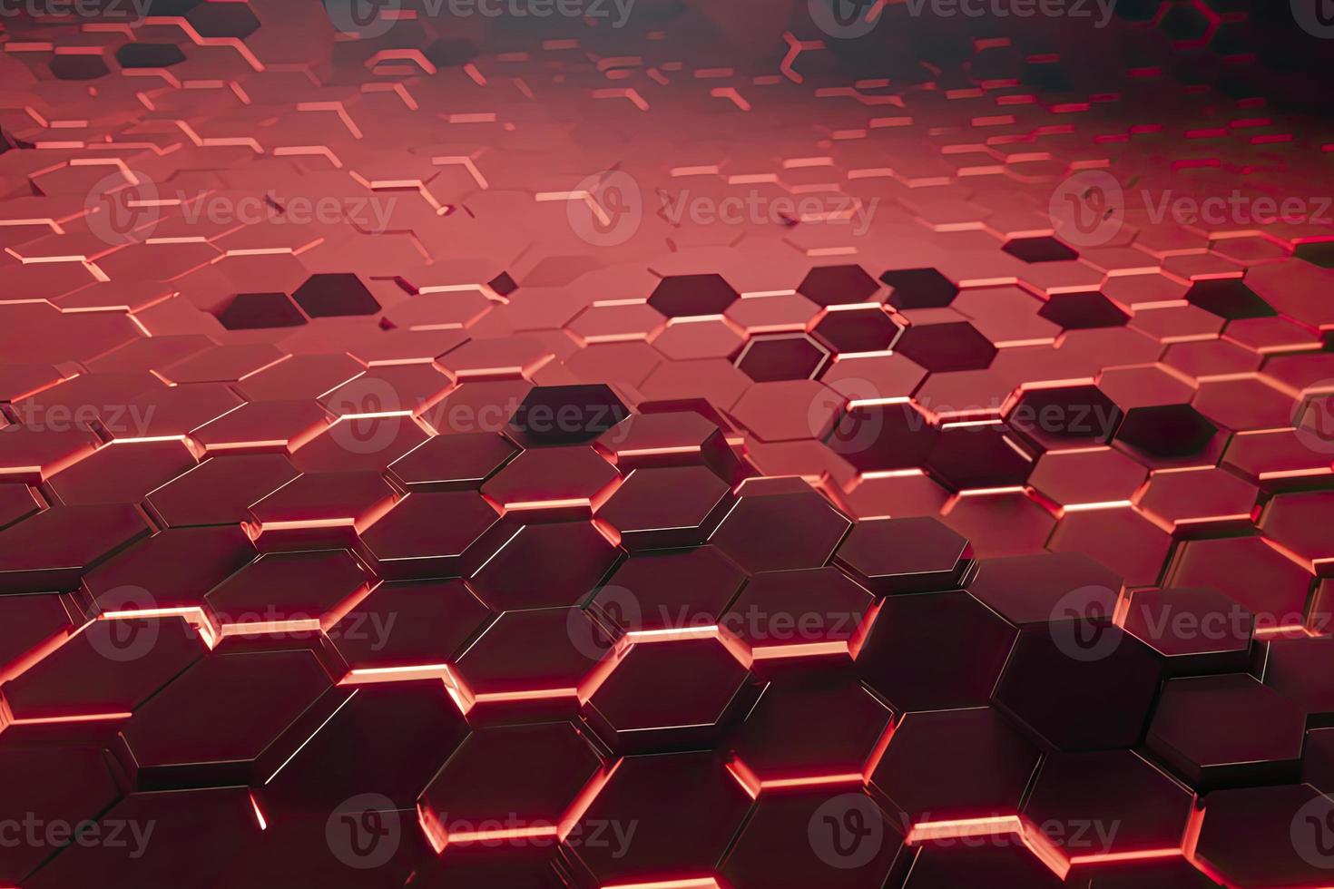 Abstract futuristic surface concept with hexagons. Trendy sci-fi technology background photo