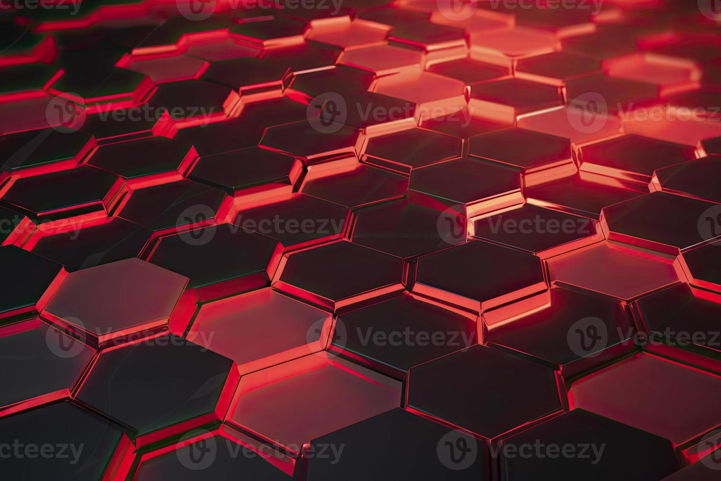 Abstract futuristic surface concept with hexagons. Trendy sci-fi technology background photo