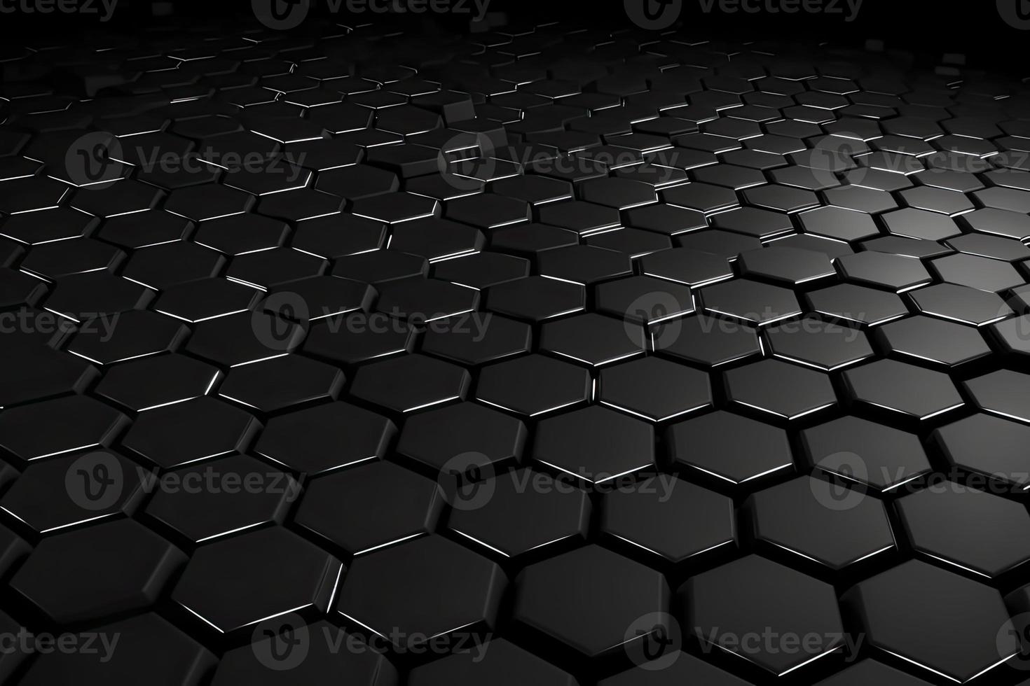 Abstract futuristic surface concept with hexagons. Trendy sci-fi technology background photo