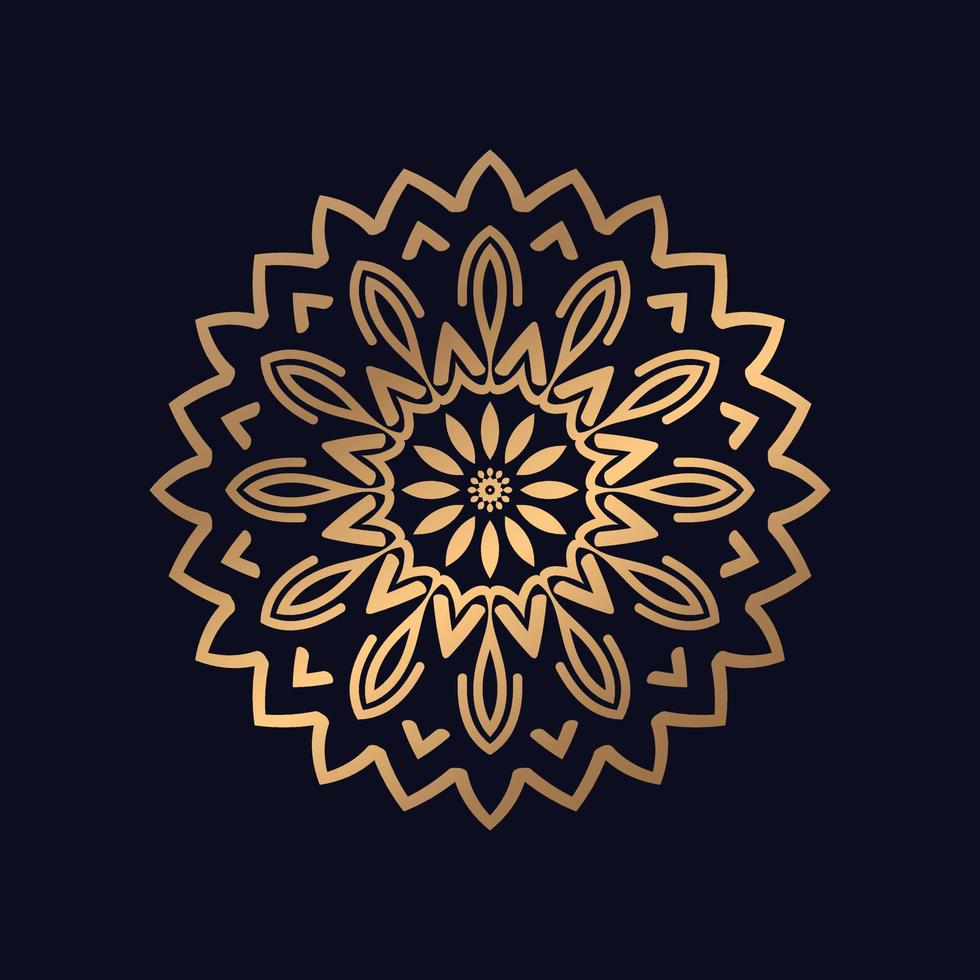 Easy circular pattern in form of mandala decoration vector