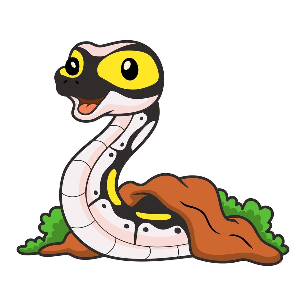 Cute super pastel yellow belly cartoon out from hole vector