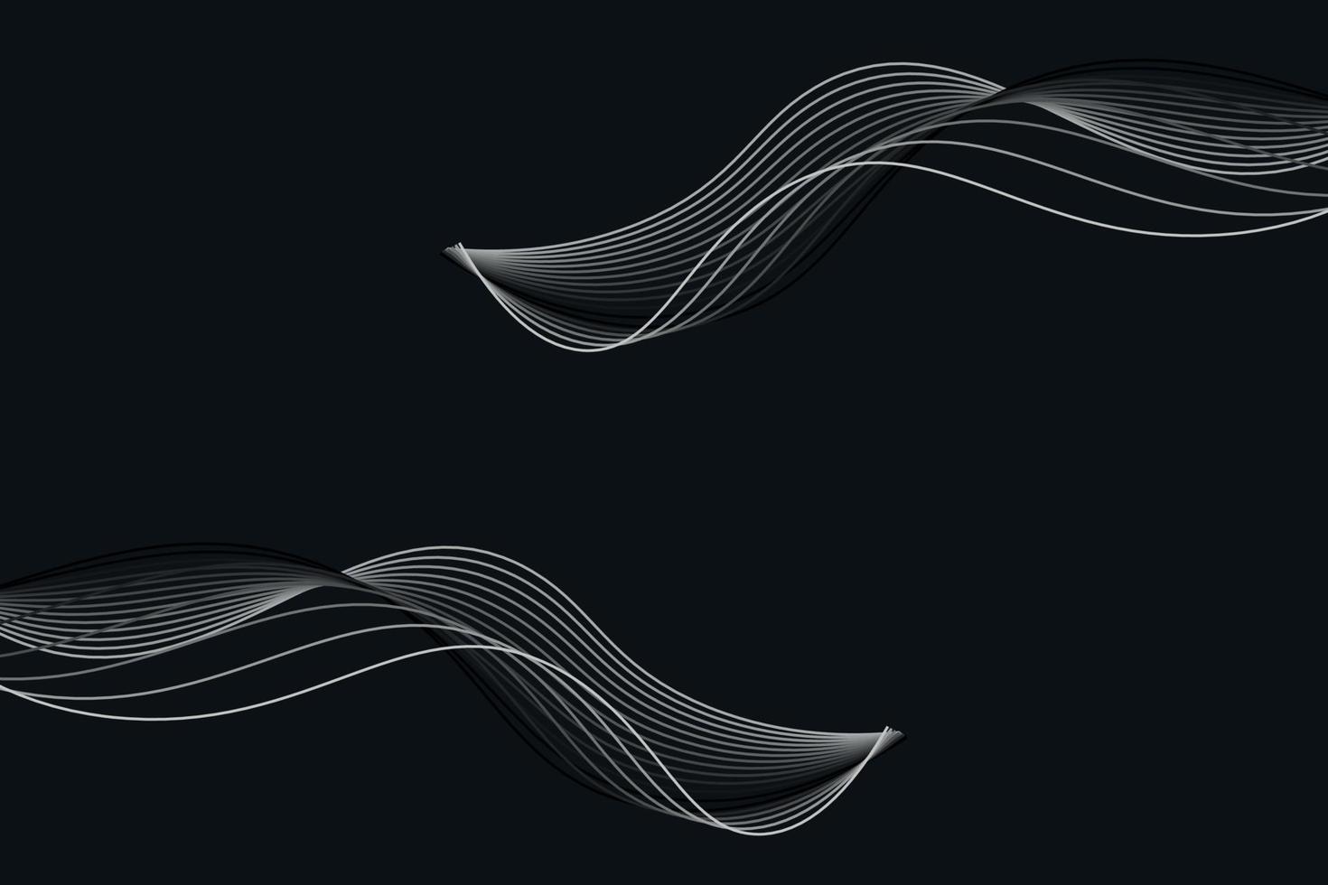 monochrome. white and black wave. abstract background, suitable for landing page and computer desktop background. 3d vector